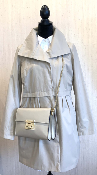 Плащ укороченный с карманами (размер 46)