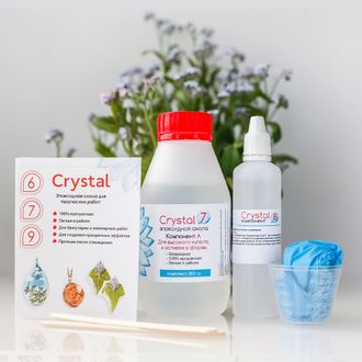 Crystal 7 эпоксидная смола двухкомпонентная (прозрачная), 300 грамм