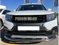 Защита переднего бампера d53 для Lada Largus Cross 2021-