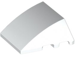 Wedge 4 x 3 Triple Curved No Studs, White (64225 / 4567878)