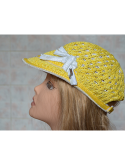 бейсболка желтая женская из коллекции женских бейсболок желтого цвета из Италии