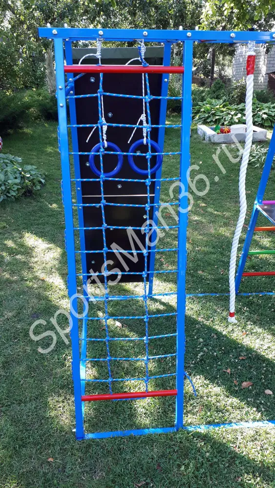 ДСК РАННЕГО РАЗВИТИЯ PLASTEP БОГАТЫРЬ 170 МЕТАЛЛ. Цвет: Синий, перекладины цветные