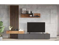 Гостиная РИАНА 2,50 м Дуб Вотан/Антрацит