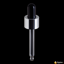 Пипетка Ария 18/410 серебристо-чёрная трубка 68 мм