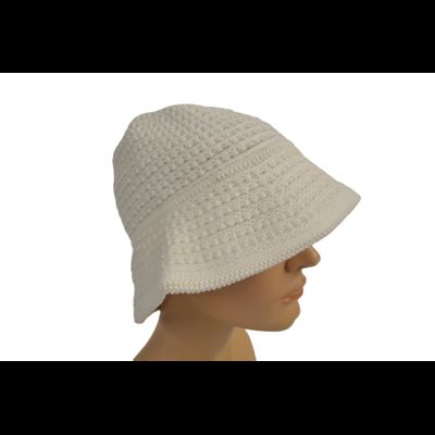Шляпа Vizio 1537 FF белая стразы