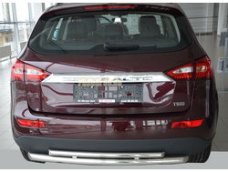 Защита заднего бампера d60/42 для Zotye T600 (2017-)