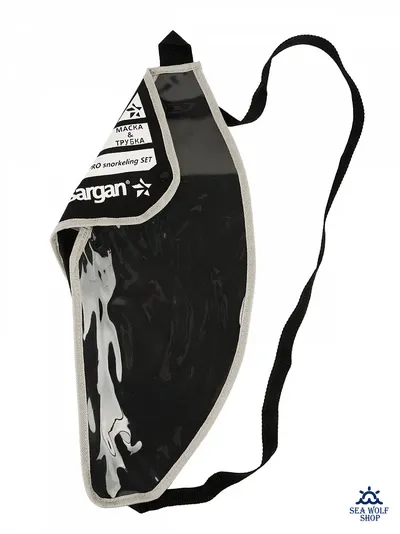 Маска для дайвинга с трубкой Sargan "БАТТЕРФЛЯЙ-М" бирюз. силикон