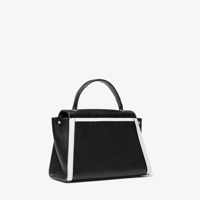 Сумка женская MICHAEL KORS WHITNEY HANDLE SATCHEL черно-белая