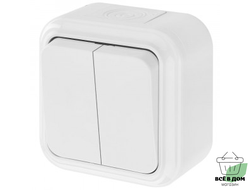 Bylectrica ПРАЛЕСКА АКВА выкл. ОУ 2 кл. 6А бел., пластик, IP54 А56-224
