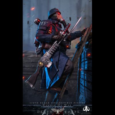 Гвардеец Корпуса Смерти Крига (Warhammer 40k) - Коллекционная фигурка 1/6 SCALE Hammer of War Death Legion (ELE9001) - ELEPHANT TOYS