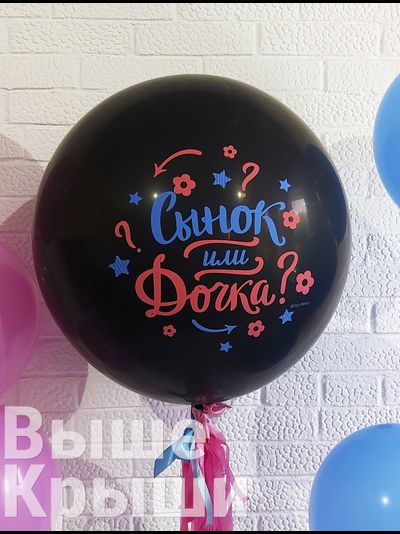 Сет "Сынок или Дочка с гирляндой" (7 шариков)