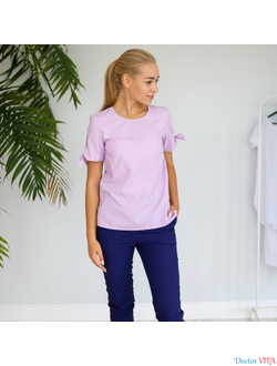 БЛУЗА DOCLIKE DL417 Лиловая