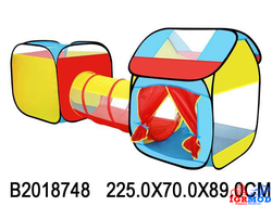 Игровая палатка в сумке с тоннелем 225*70*89см  арт. 6047