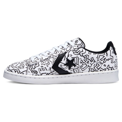 Белые низкие кеды Converse x Keith Haring Pro Leather Low Top 171857C фото