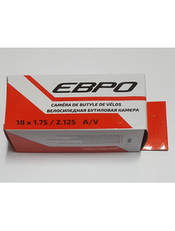 Велокамера 18" 18*1,75/2,125 нипель 35мм ЕВРО
