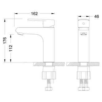 Смеситель для раковины Point LM0306C