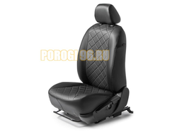 Авточехлы задняя спинка цельная, рисунок Ромб для Lada 2108/2109/21099/2113/2114/2115 1988-