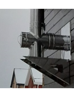 Сэндвич-четверник 90° (внутри нерж. AISI 409 1мм)