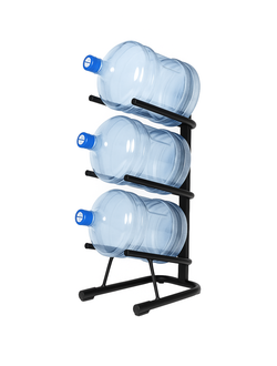 Стойка на 3 бутыли (черная)