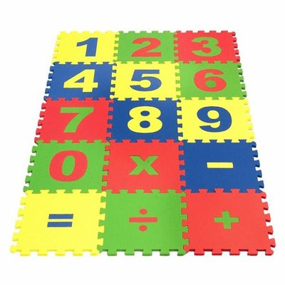 Детский коврик-пазл (Мягкий пол) Математика, пазл, 25х25 см, 15 деталей купить в Воронеже.