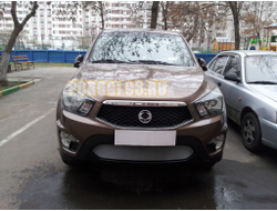 Защита радиатора Ssang Yong Actyon Sport 2012- chrome