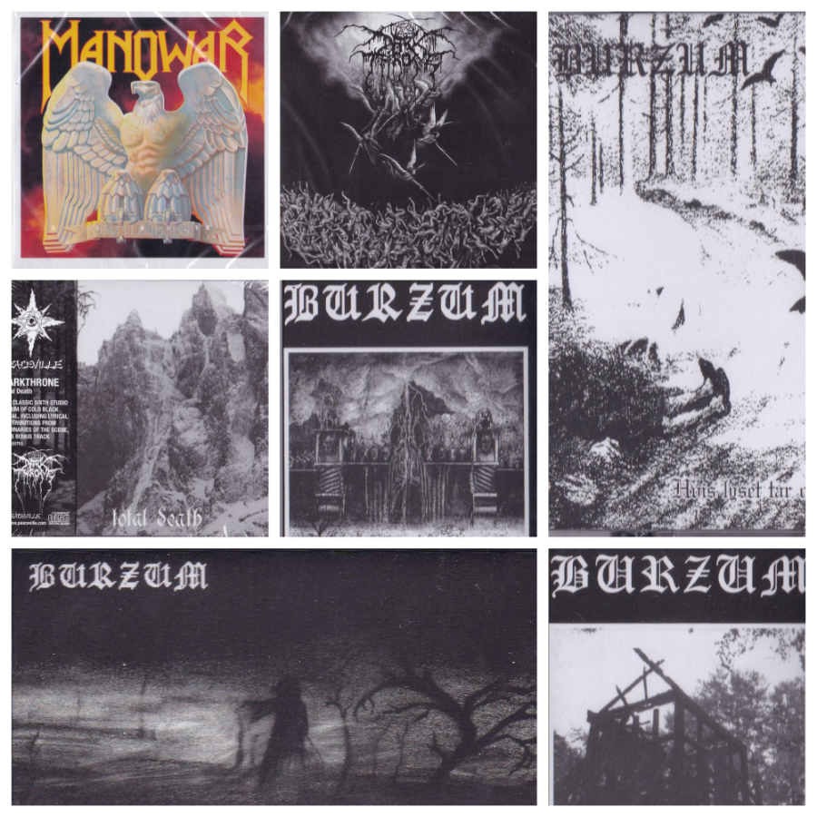 Manowar, Darkthrone, Burzum