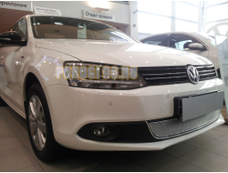 Защита радиатора Volkswagen Jetta VI 2010-2014 chrome PREMIUM