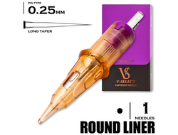 1 RLLT/0.25 - Round Liner Long Taper Micro "V-Select PMU"
