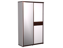 Прихожая НОРВУД - НОРВУД 303 Шкаф-купе Белый-Орех шоколадный