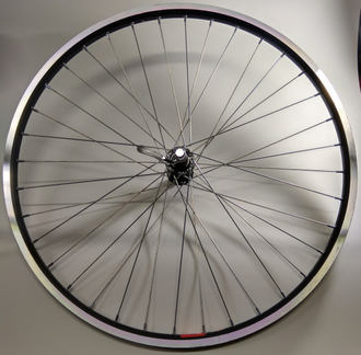 Колесо перед. 26”, RB DH18, 36H, Shunfeng, эксц., V-br., черно-сереб.