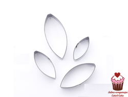 Набор каттеров для цветов Лист, 4 шт.