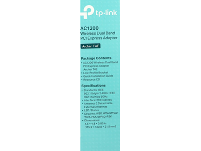 Сетевой адаптер Wi-Fi TP-Link Archer T4E PCI Express