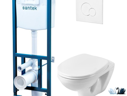 ПЭК Santek Бореаль 1.WH30.2.464 Инсталляция для подвесного унитаза. Комплект 5 в 1 купить у Marysя