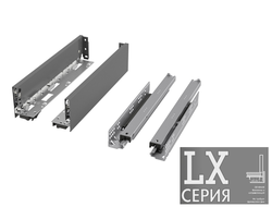 Комплект ящика LX, 95*400мм, Push+Soft  ГРАФИТ,  (698-9540-09)  TALISMAN *