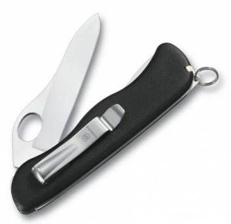 Нож для спецслужб с фиксатором SENTINEL, 111 мм, черный, Victorinox