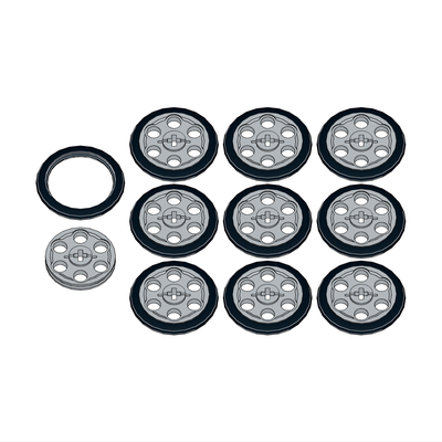 !АНАЛОГ! Tires and Hubs /  Pulley + tire,  (WHL10)