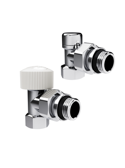 Набор термостатический угловой Royal Thermo Design 1/2"М30х1,5 (Хром)