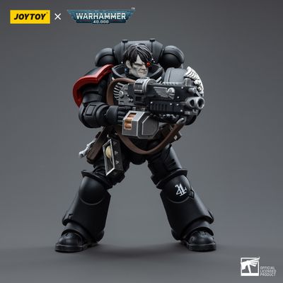 Интерцессор Гвардии Ворона (Warhammer 40k) - КОЛЛЕКЦИОННАЯ ФИГУРКА 1/18 Raven Guard Intercessors Brother Nax (JT4607) - JOYTOY