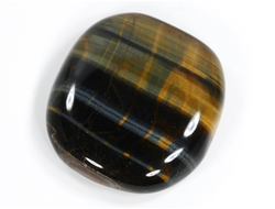 Тигрово-соколиный глаз, полировка плоская, ЮАР (37*36*9 мм, 29 г) №35730