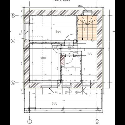 Двухэтажный дом с тремя спальнями 81м² (S54)