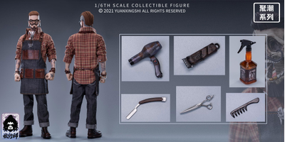 Барбер Тони - Коллекционная ФИГУРКА 1/6 Gathering Trend Series FirstRound Oil head Barber Tony (JC-001) - YUANXINGSHI