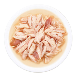 INABA CIAO Toromi (Инаба) Влажный корм для кошек Куриное филе и тунец Кацуо со вкусом морского гребешка в бульоне, консервы, 80 г
