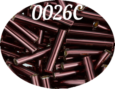 Рубка (стеклярус) TOHO BUGLE 3 мм, 5гр цвет № 0026C