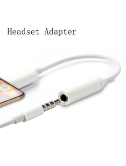 Переходник FUMIKO AD02 Lightning / AUX белый