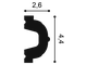 Молдинг P2020 - 4,4*2,6*200см