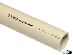 Труба Ekoplastik STR020P10X D 20 мм PPR PN 10 (S5) Полипропиленовая