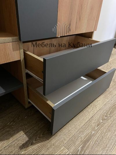 Абрау вешалка с зеркалом прихожая Дуб золотой/Графит