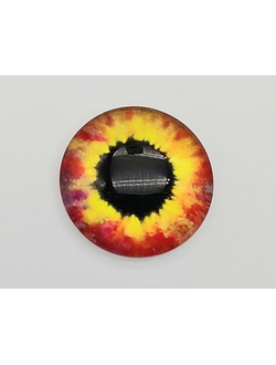 Глазки стеклянные неклеевые дизайн 12, размер 6 мм