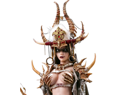 Черная шаманка Афайя - КОЛЛЕКЦИОННАЯ ФИГУРКА 1/6 Bloody Shaman Aphaia Black Shaman (WH002) - POPTOYS