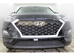 Защита радиатора Hyundai Tucson 2018- black низ